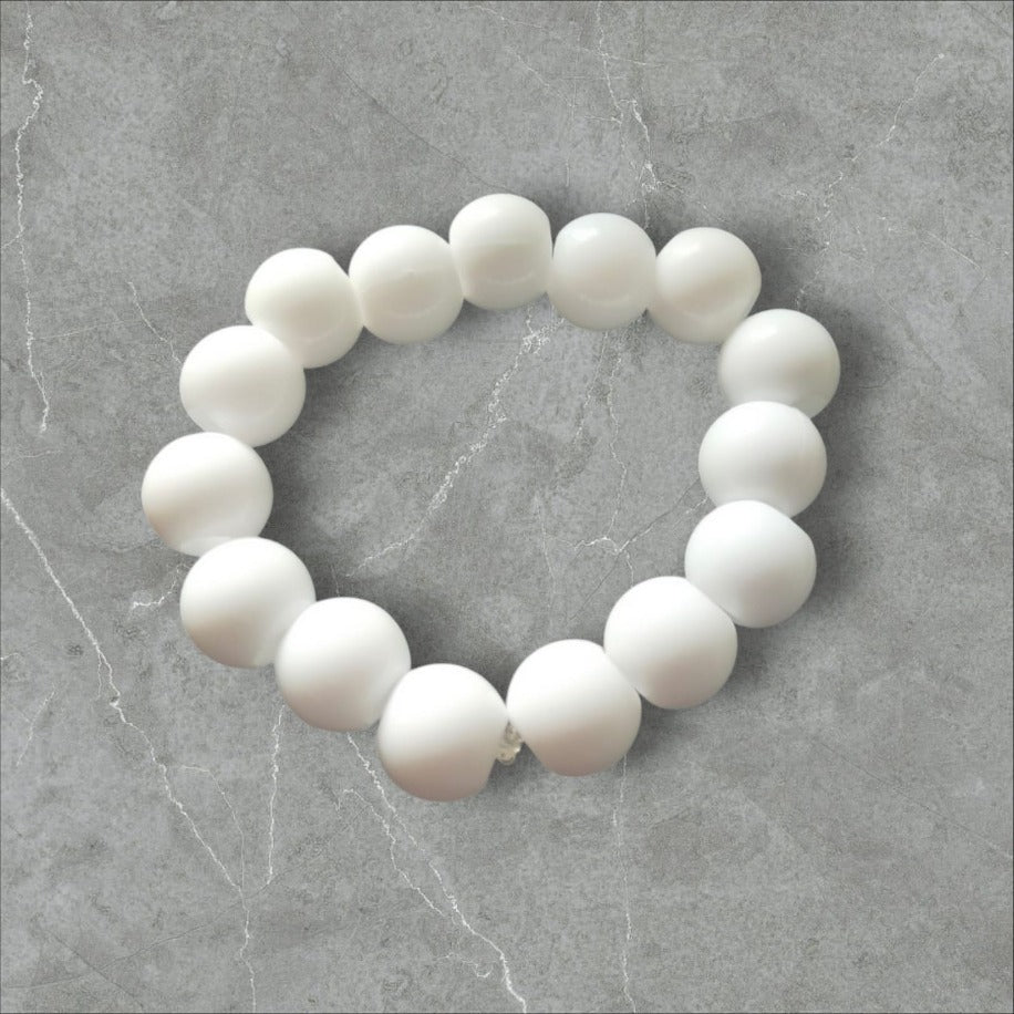 Minik Bileklere Özel, Sade ve Şık Beyaz Bileklik - SUDE AKSESUAR EVİ