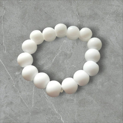 Minik Bileklere Özel, Sade ve Şık Beyaz Bileklik - SUDE AKSESUAR EVİ