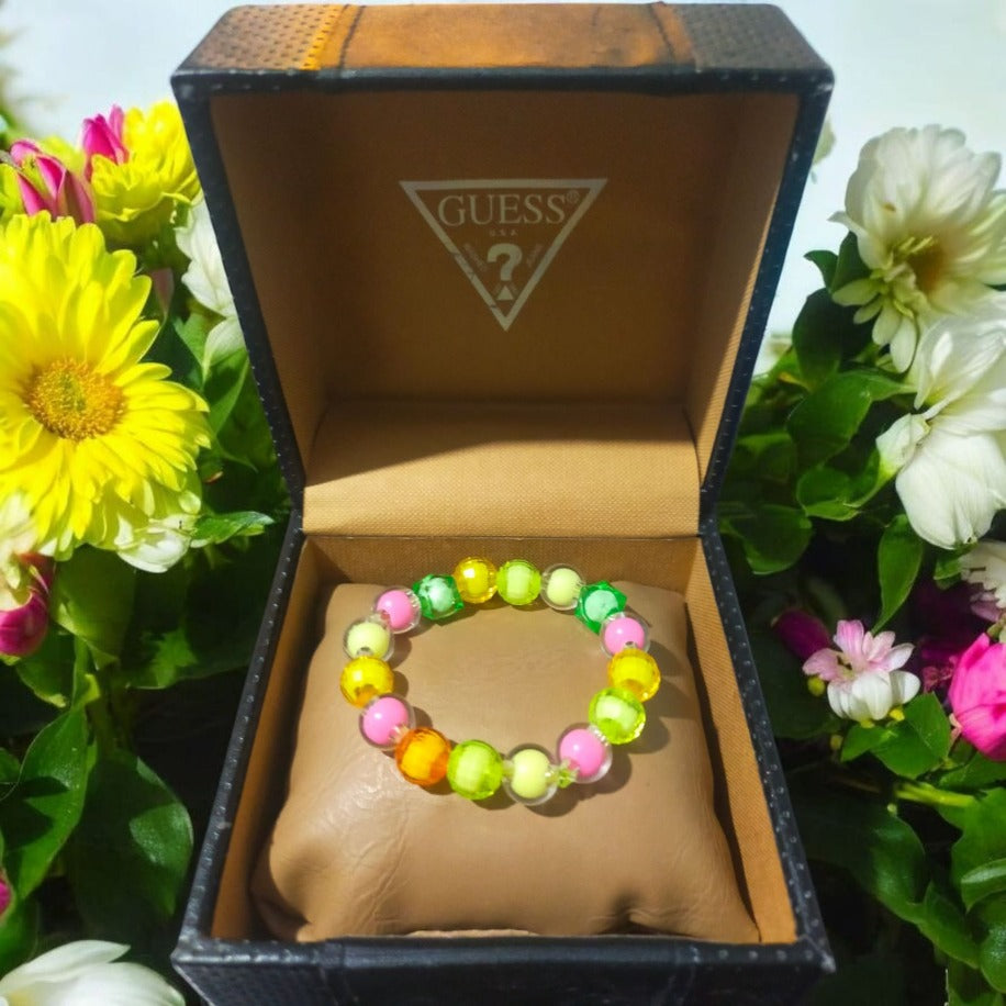 Rengarenk Parlak Işıltılı Çocuk Bilekliği (16 Boncuklu) - SUDE AKSESUAR EVİ