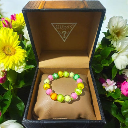 Rengarenk Parlak Işıltılı Çocuk Bilekliği (16 Boncuklu) - SUDE AKSESUAR EVİ